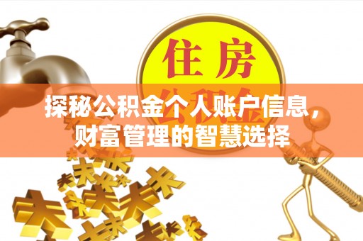 曲靖探秘公积金个人账户信息，财富管理的智慧选择